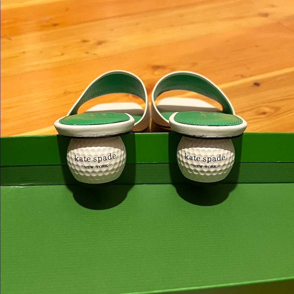 NEW Kate Spade Tee Time Golf Sandal Heel - Picture 6 of 6